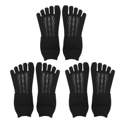 Unique Bargains Invisible Five Fingers Socks Hollow Out Breathable Soft Fashion No Show Socks For Women 3 Pairs 6 Unique Bargains Invisible Five Fingers Socks Hollow Out Breathable Soft Fashion No Show Socks For Women 3 Pairs - Image 6