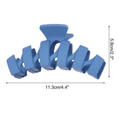 Unique Bargains Women's Nonslip Matte Hair Claw Clip Wave Dark Blue Brown 4 PCS -UNIQUE BARGAIN Shop GUEST ca929cc0 bfd9 4f64 9aa3 89b304f636f5