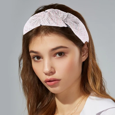 Unique Bargains Women's Houndstooth Knotted Headbands Accessories Hairband 1.18 Inch Wide 1 Pc 1 Unique Bargains Women's Houndstooth Knotted Headbands Accessories Hairband 1.18 Inch Wide 1 Pc