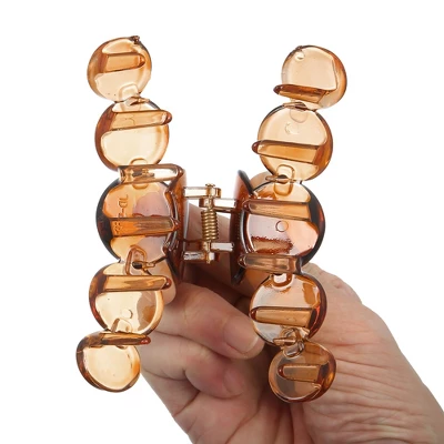 Unique Bargains Women's 3.9" Claw Clip Hair Accessories No Slip Plastic Brown 3 Unique Bargains Women's 3.9" Claw Clip Hair Accessories No Slip Plastic Brown - Image 3