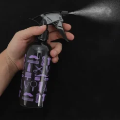 Unique Bargains Comb Pattern Hair Spray Bottles 500ml Black Purple 1 Pc