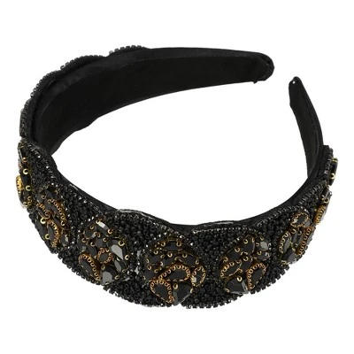 Unique Bargains Women's Bling Rhinestone Wide Edge Headband 5.12"x1.89" 1Pc 6 Unique Bargains Women's Bling Rhinestone Wide Edge Headband 5.12"x1.89" 1Pc - Image 6