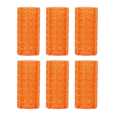 Unique Bargains Women's Heatless Voluminous Hair Roller 2.72"x1.30" Orange 6pcs 4 Unique Bargains Women's Heatless Voluminous Hair Roller 2.72"x1.30" Orange 6pcs - Image 4