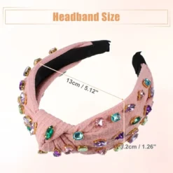 Unique Bargains Girl's Rhinestone Retro Knotted Non-slip Wide Headband Pink 5.12"x1.26" 1 Pc -UNIQUE BARGAIN Shop GUEST cdb491c5 5775 442a bb48 96801b4f09f6