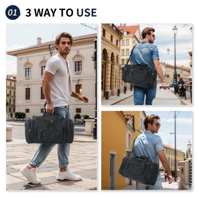 Unique Bargains Expandable Multi-Compartment Duffel Bag For 3-5 Day Trips 1 Unique Bargains Expandable Multi-Compartment Duffel Bag For 3-5 Day Trips