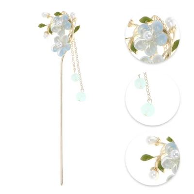 Unique Bargains Women's Floral Hair Stick Pin 1 Pc 2 Unique Bargains Women's Floral Hair Stick Pin 1 Pc - Image 2