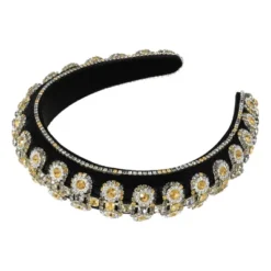 Unique Bargains Women's Bling Double-layered Rhinestone Flannel Wide Edge Headband 5.71"x1.30" 1Pc -UNIQUE BARGAIN Shop GUEST cf0c1424 f2fa 4206 aa97 a0cb1c372428