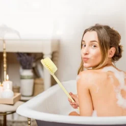 Unique Bargains Long Handle Bath Brush 14.57"x2.95"x1.26" -UNIQUE BARGAIN Shop GUEST cf389228 2efa 4323 8a17 cc7f9e4b529c