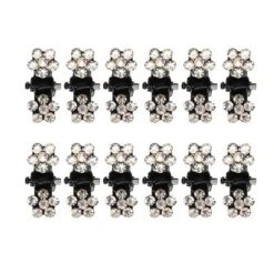 Unique Bargains Girl's Metal Rhinestone Mini Floral Hair Claw Clip 12 Pcs -UNIQUE BARGAIN Shop GUEST cfff269a a580 468f b046 61d068fef5c7