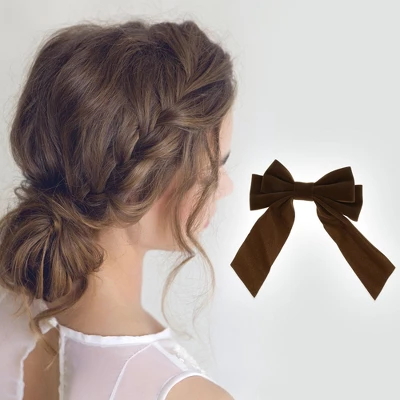 Unique Bargains Exquisite Bow Ribbon Duckbill Hair Clips 1 Pc 1 Unique Bargains Exquisite Bow Ribbon Duckbill Hair Clips 1 Pc