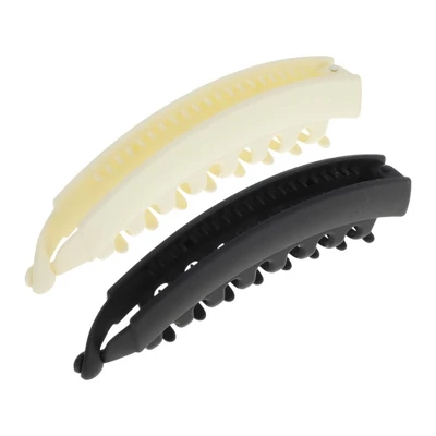 Unique Bargains Women's Fashion Banana Hair Clips 2Pcs 6 Unique Bargains Women's Fashion Banana Hair Clips 2Pcs - Image 6