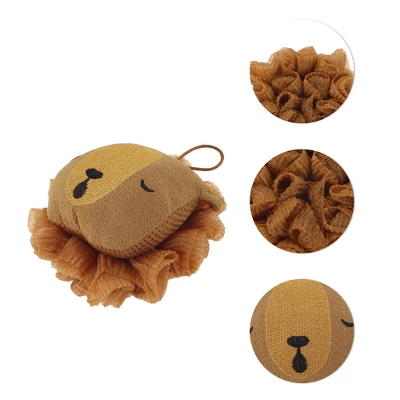 Unique Bargains Cartoon Bath Sponge Brown 1 Pc 2 Unique Bargains Cartoon Bath Sponge Brown 1 Pc - Image 2