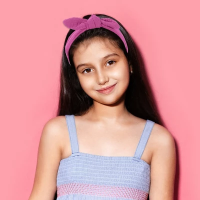 Unique Bargains Girl's Soft Wide Side Knotted Headbands 7.48"x1.97" White Blue 4 Pcs 1 Unique Bargains Girl's Soft Wide Side Knotted Headbands 7.48"x1.97" White Blue 4 Pcs