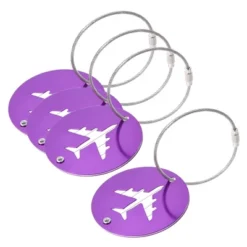 Unique Bargains Aluminium Lightweight Backpack Identifier Card Travel Luggage Tag 4 Pcs -UNIQUE BARGAIN Shop GUEST d1995f5f 571c 4eae b301 fa153665bde5