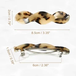 Unique Bargains Women's Tortoise Shell French Hair Barrettes White Brown 2 Pcs -UNIQUE BARGAIN Shop GUEST d1b119cf 41ca 44ea 84a6 f380b5943ffe
