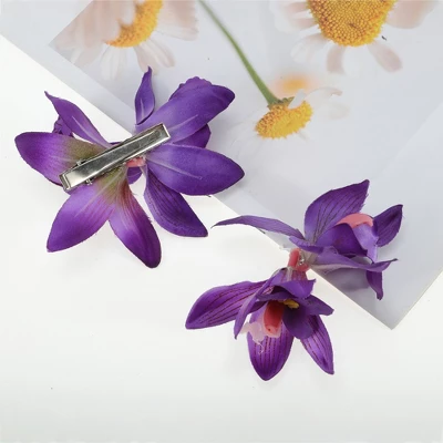 Unique Bargains Simulation Phalaenopsis Double Flowers Hair Clip 2 Pcs 2 Unique Bargains Simulation Phalaenopsis Double Flowers Hair Clip 2 Pcs - Image 2