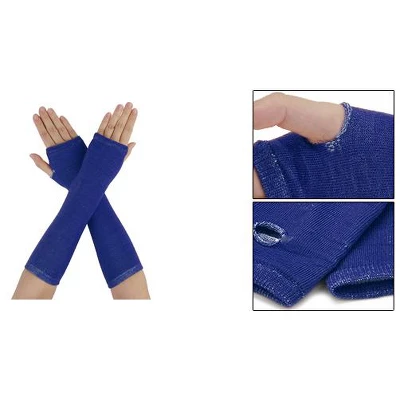 Unique Bargains Women's Tumbhole Elbow Length Knitted Arm Warmers Fingerless Gloves 6 Unique Bargains Women's Tumbhole Elbow Length Knitted Arm Warmers Fingerless Gloves - Image 6