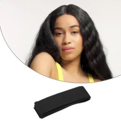 Unique Bargains Cosplay Daily Polyester Elastic Wig Grip Headbands Black 5 Pcs