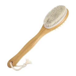 Unique Bargains Double-Side Long Handle Bath Brush For Shower 13.78"x3.03" Beige 1 Pc -UNIQUE BARGAIN Shop GUEST d2f9464b 60e5 4d7f a7cd d135c3121ede