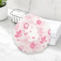 Unique Bargains Reusable Single Layer Shower Cap Pink 1 Pc -UNIQUE BARGAIN Shop GUEST d3240e45 3715 4450 9a6f ee4b9c721e02