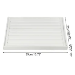 Unique Bargains PU Leather Stackable Jewelry Tray Flat Strip Style, Jewelry Drawer Organizer Trays Showcase For Bracelets Earrings White -UNIQUE BARGAIN Shop GUEST d3e40757 3b61 49d3 bc72 50f36e87ee2f