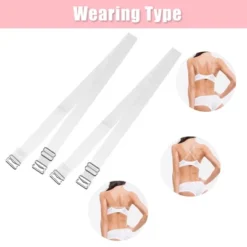 Unique Bargains ABS Non-Slip Adjustable Invisible Clear Bra Shoulder Strap With Stainless Steel Hook Transparent 2 Pair -UNIQUE BARGAIN Shop GUEST d52313a2 8321 4ca5 867d 174a905aaf2a 1