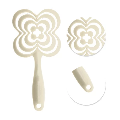 Unique Bargains Solid Four-leaf Clovers Hollow Comb Hair Brush 1 Pc 2 Unique Bargains Solid Four-leaf Clovers Hollow Comb Hair Brush 1 Pc - Image 2