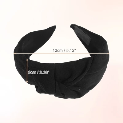 Unique Bargains Women's Knotted Elastic Non-slip Solid Colors Headband 1 Pc 4 Unique Bargains Women's Knotted Elastic Non-slip Solid Colors Headband 1 Pc - Image 4