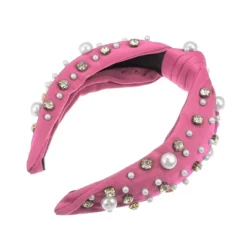 Unique Bargains Women's Knotted Simulated Pearl Rhinestones Headband 1.18" Wide 1Pc -UNIQUE BARGAIN Shop GUEST d70719b6 ddf1 4df0 8066 45efcb6bf279