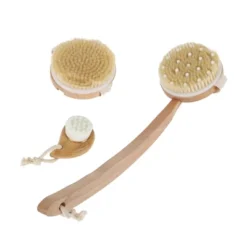 Unique Bargains Long Handle Bath Brush 16.73" Length Beige 1 Set -UNIQUE BARGAIN Shop GUEST d72aac54 e56b 4bed a115 9204f428ac9a
