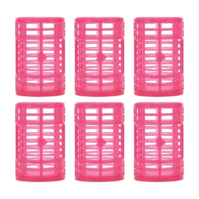 Unique Bargains Women's Heatless Voluminous Hair Roller 2.48"x1.57" Rose Red 6pcs 4 Unique Bargains Women's Heatless Voluminous Hair Roller 2.48"x1.57" Rose Red 6pcs - Image 4