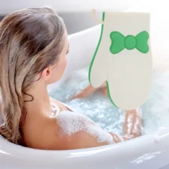 Unique Bargains Shower Gloves 8.66"x6.1" 1 Pc