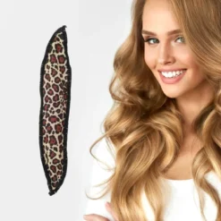 Unique Bargains Leopard Hair Curler Rollers Brown 1 Pc