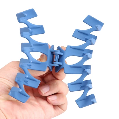 Unique Bargains Women's Nonslip Matte Wave Hair Clip For Thick Hair Dark Blue Light Blue Beige Brown 4 PCS 2 Unique Bargains Women's Nonslip Matte Wave Hair Clip For Thick Hair Dark Blue Light Blue Beige Brown 4 PCS - Image 2