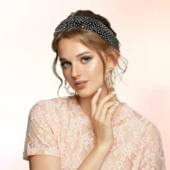 Unique Bargains Women's Leopard Spots Top Knot Headband 1 Pc