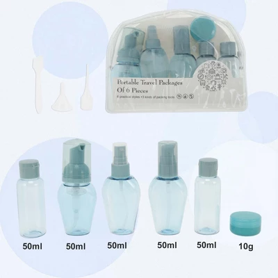 Unique Bargains Reusable Travel Container Set 10 Pcs 1 Unique Bargains Reusable Travel Container Set 10 Pcs