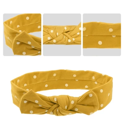 Unique Bargains Cotton Polka Dot Bow Headband Fashion Cute Hair Band For Child 7.7 Inch 2 Unique Bargains Cotton Polka Dot Bow Headband Fashion Cute Hair Band For Child 7.7 Inch - Image 2