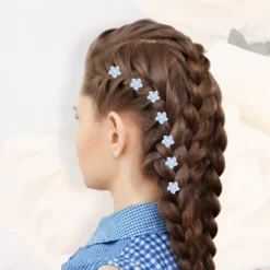 Unique Bargains Girl's Cute Small Flower Hair Clips 20 Pcs