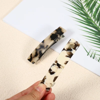 Unique Bargains Women's Tortoise Shell French Hair Barrettes Beige Brown 2 Pcs 4 Unique Bargains Women's Tortoise Shell French Hair Barrettes Beige Brown 2 Pcs - Image 4