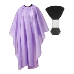 Unique Bargains Fashion Hair Cutting Cape With Brush 61.42"x56.3" Purple 1 Set -UNIQUE BARGAIN Shop GUEST db131521 2620 4bca 9edf 50c09db29455