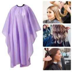 Unique Bargains Fashion Hair Cutting Cape With Brush 61.42"x56.3" Purple 1 Set -UNIQUE BARGAIN Shop GUEST db3bd1bc db2a 4235 ad86 aec262000749