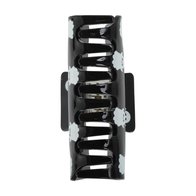 Unique Bargains Claw Clip Black White 1 Pc 2 Unique Bargains Claw Clip Black White 1 Pc - Image 2