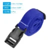 Unique Bargains Polyester Adjustable Travel Bag Luggage Strap With Buckle 2 Pcs