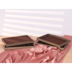 Unique Bargains Velvet Brown Jewelry Container Trays With Removable Dividers 4 Pcs -UNIQUE BARGAIN Shop GUEST db82d112 799e 4fd4 a6bd c2d4e2d431d4