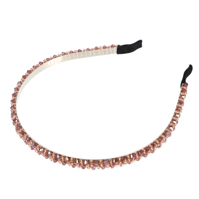 Unique Bargains Women's Hairband 2 Rows Rhinestone Headband 0.31 Inch Wide 1 Pc 13 Unique Bargains Women's Hairband 2 Rows Rhinestone Headband 0.31 Inch Wide 1 Pc - Image 13