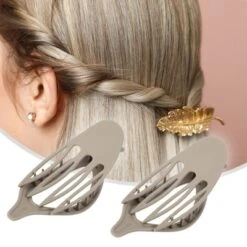 Unique Bargains Women's Plastic Hair Claws 4.69"x1.89"x1.02" 3Pcs