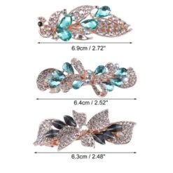 Unique Bargains 3 Pcs Hair Clips Hair Accessories For Women Hair Barrettes Sparkly Rhinestones Hairpin Green -UNIQUE BARGAIN Shop GUEST dc646d18 086d 48e6 9cf0 d34c810494ca