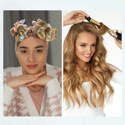 Unique Bargains Velvet Heatless Hair Curler Multicolor 6 Pcs 2 Unique Bargains Velvet Heatless Hair Curler Multicolor 6 Pcs - Image 2