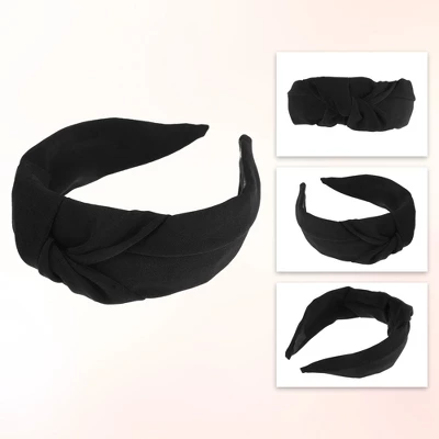 Unique Bargains Women's Knotted Elastic Non-slip Solid Colors Headband 1 Pc 3 Unique Bargains Women's Knotted Elastic Non-slip Solid Colors Headband 1 Pc - Image 3