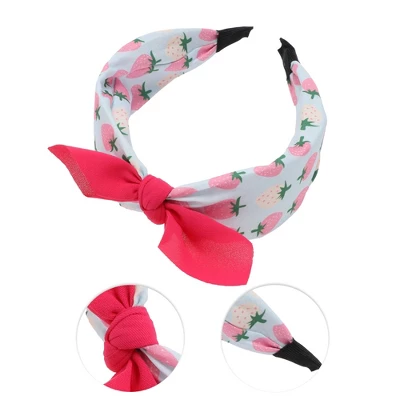 Unique Bargains Girl's Elegant Strawberry Headbands 6.30"x4.72"x2.05" Pink White 1 Pc 2 Unique Bargains Girl's Elegant Strawberry Headbands 6.30"x4.72"x2.05" Pink White 1 Pc - Image 2